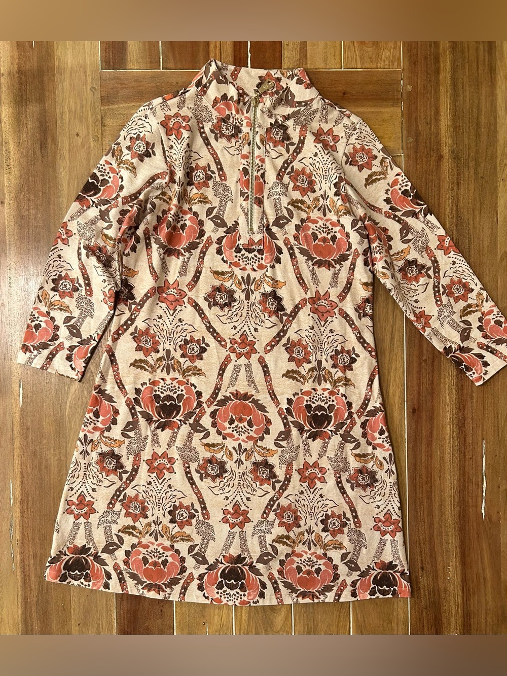 Spartina 449 Nora Half Zip. Medium. - Picture 4 of 9